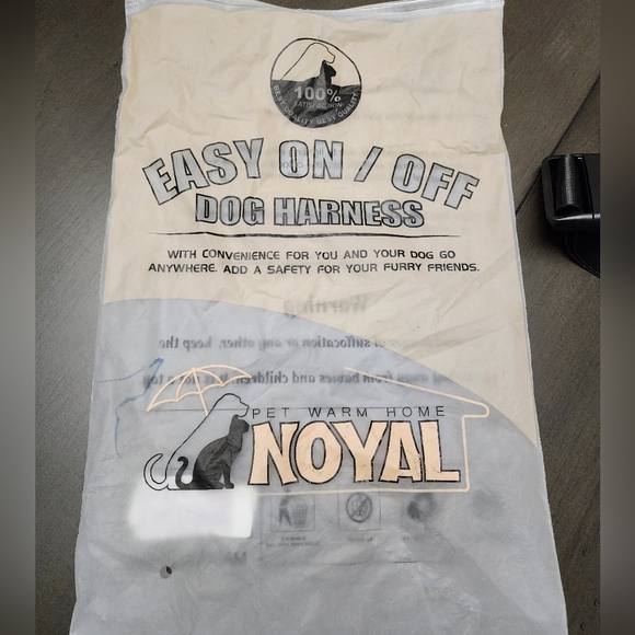 NWOT Noyal Red/Black Plaid Dog Harness Size Large - Picture 4 of 5